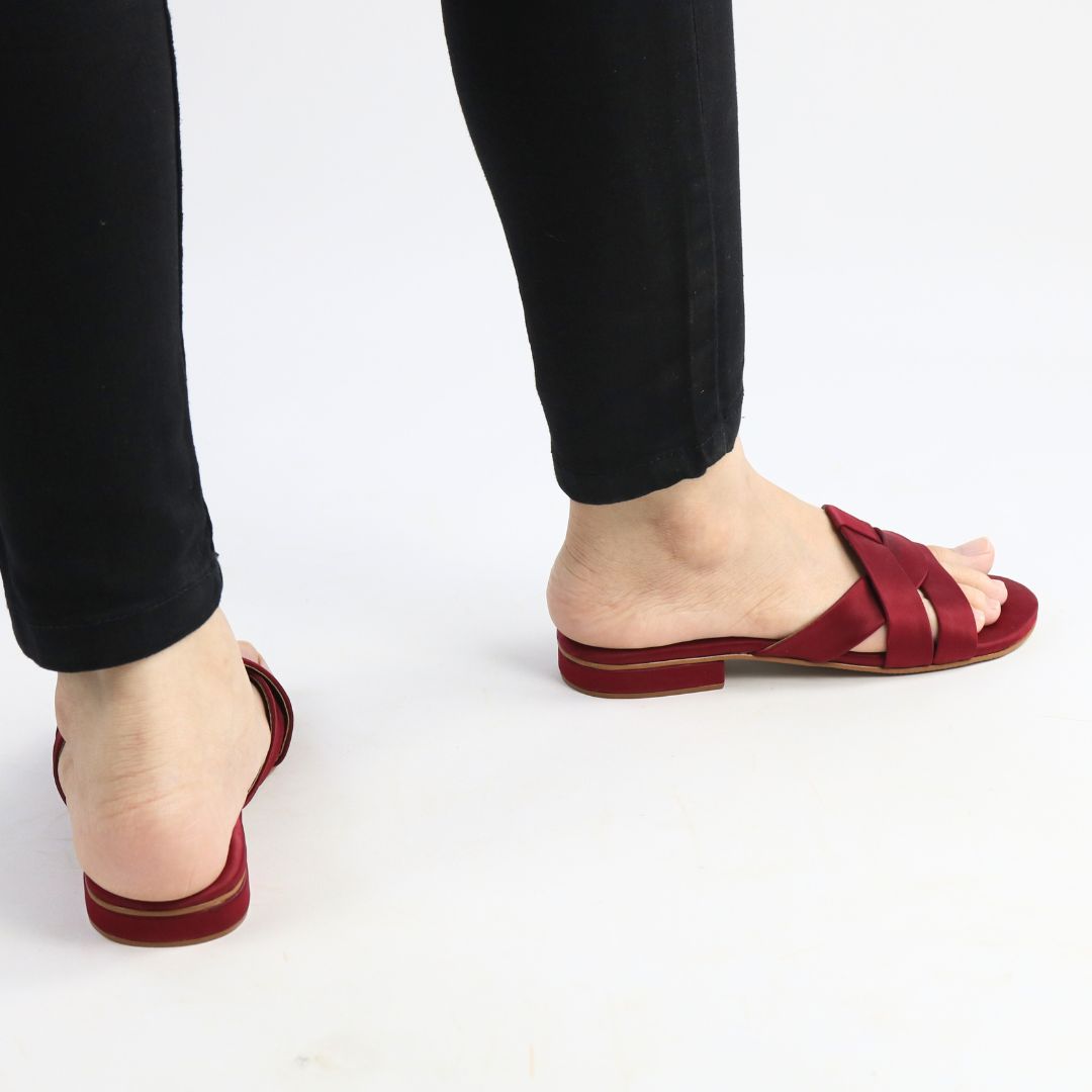 Red Charm Flats
