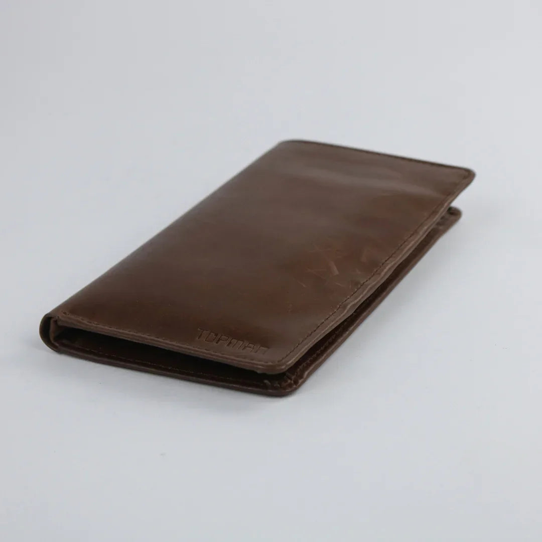 Leather Long Wallet-W008