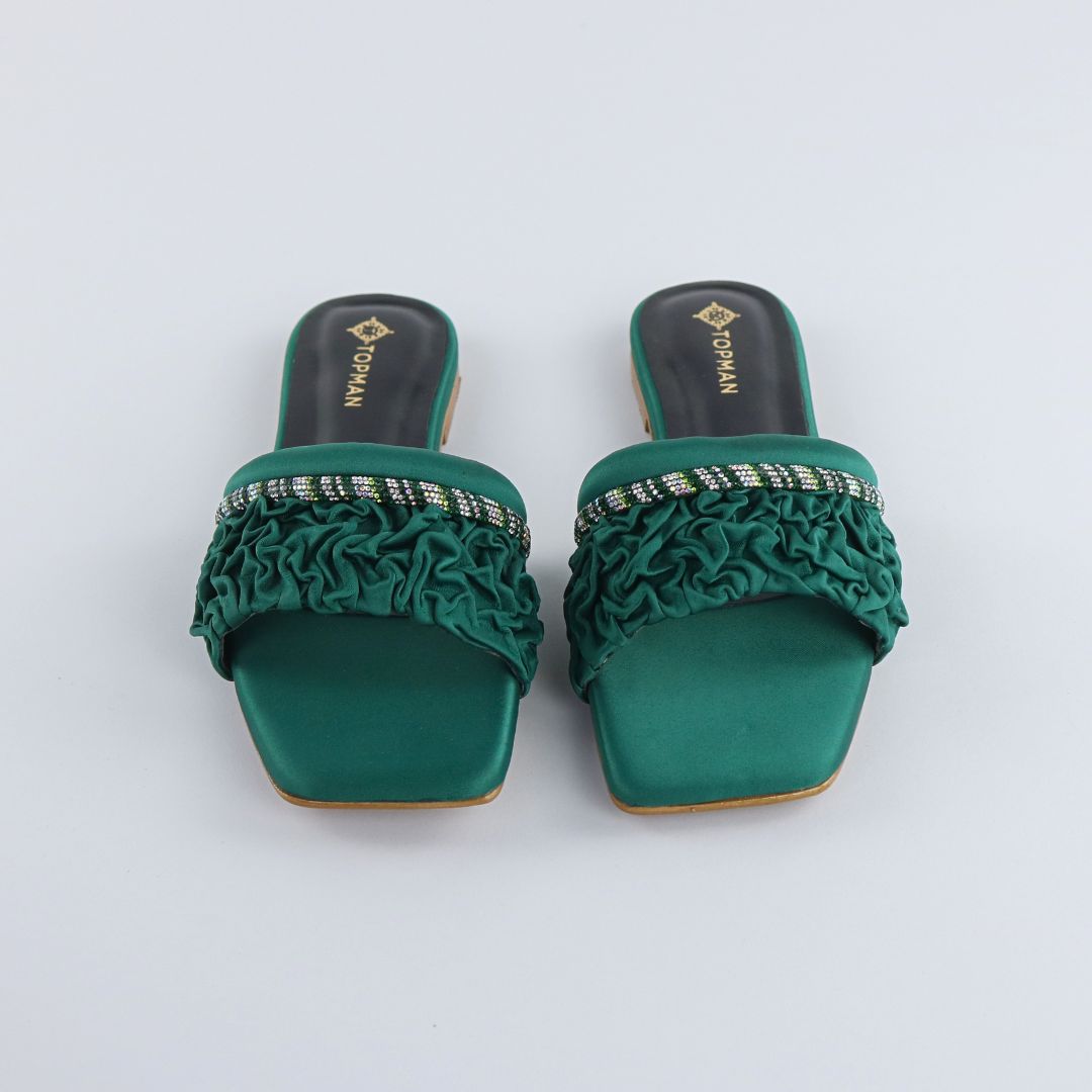 Green Ruffle Sliders