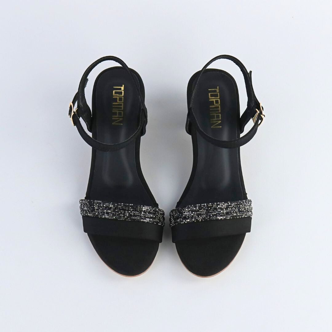 Black Sparkle Heels