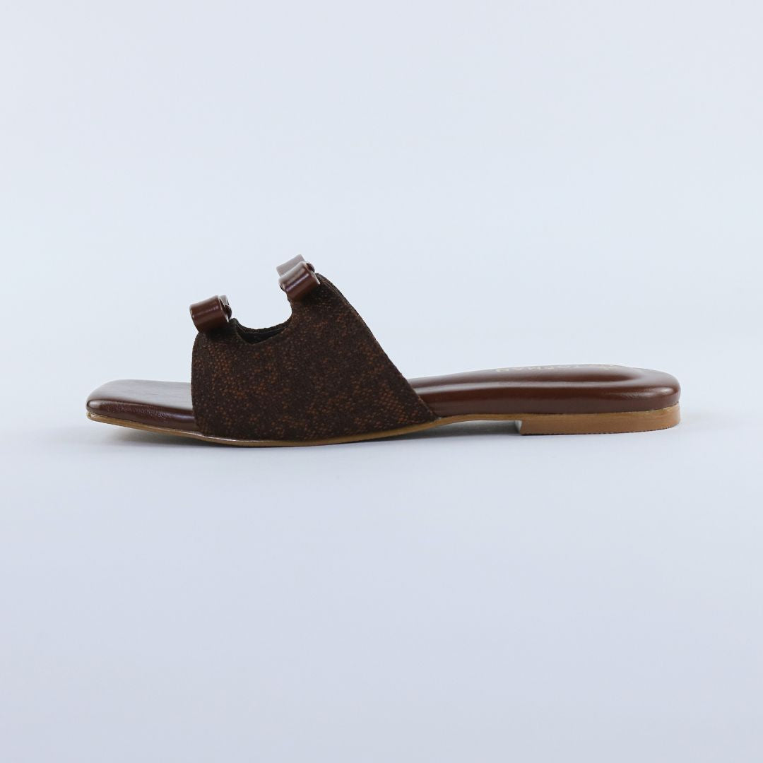 Brown Dual Strap Slip-On