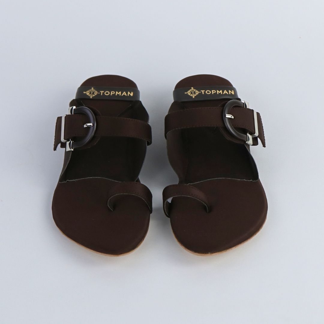 Buckle Brown Flats