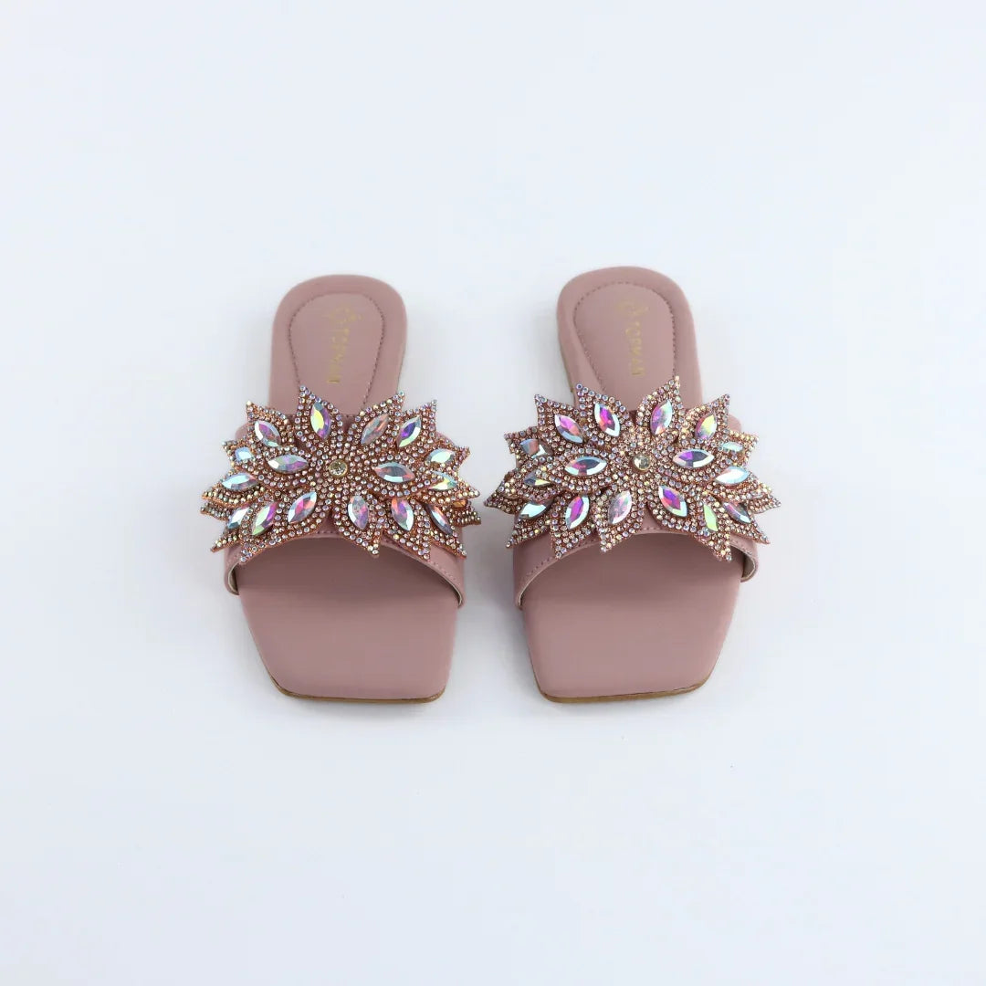 Pink Crystal Flower-F014