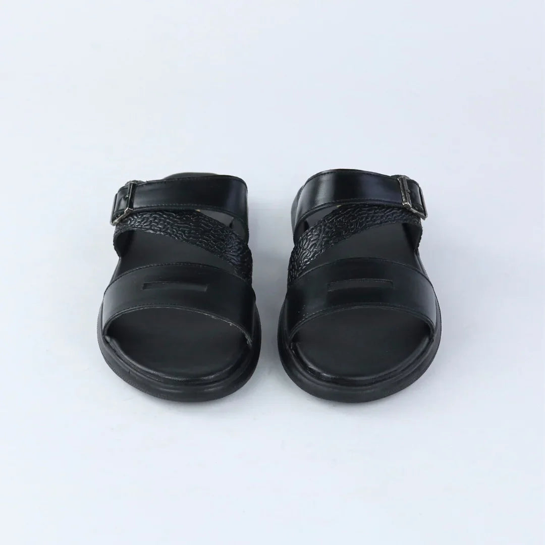 Black Slip-On Slippers for Kids-BT-002