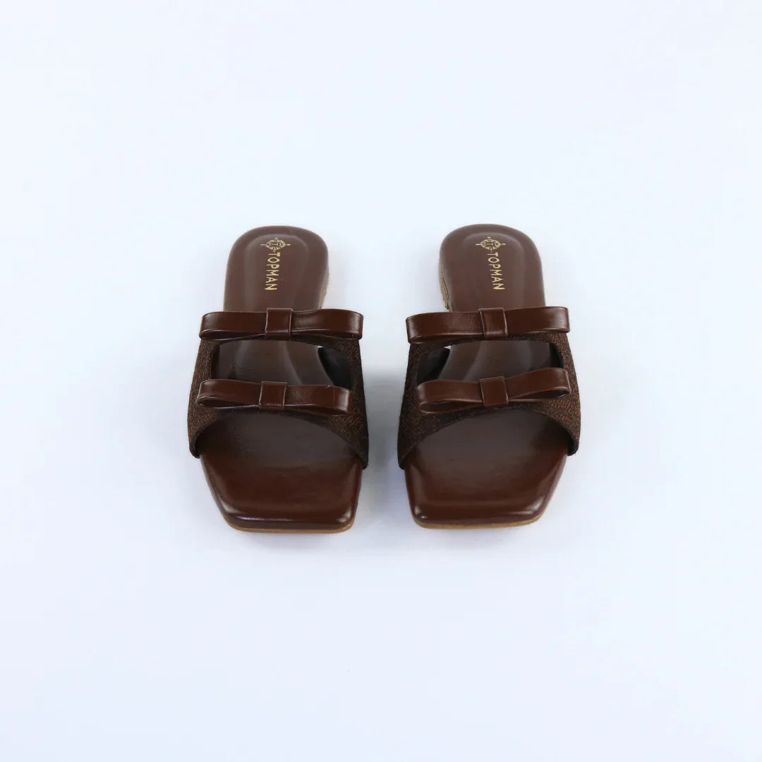Brown Dual Strap Slip-On-F007