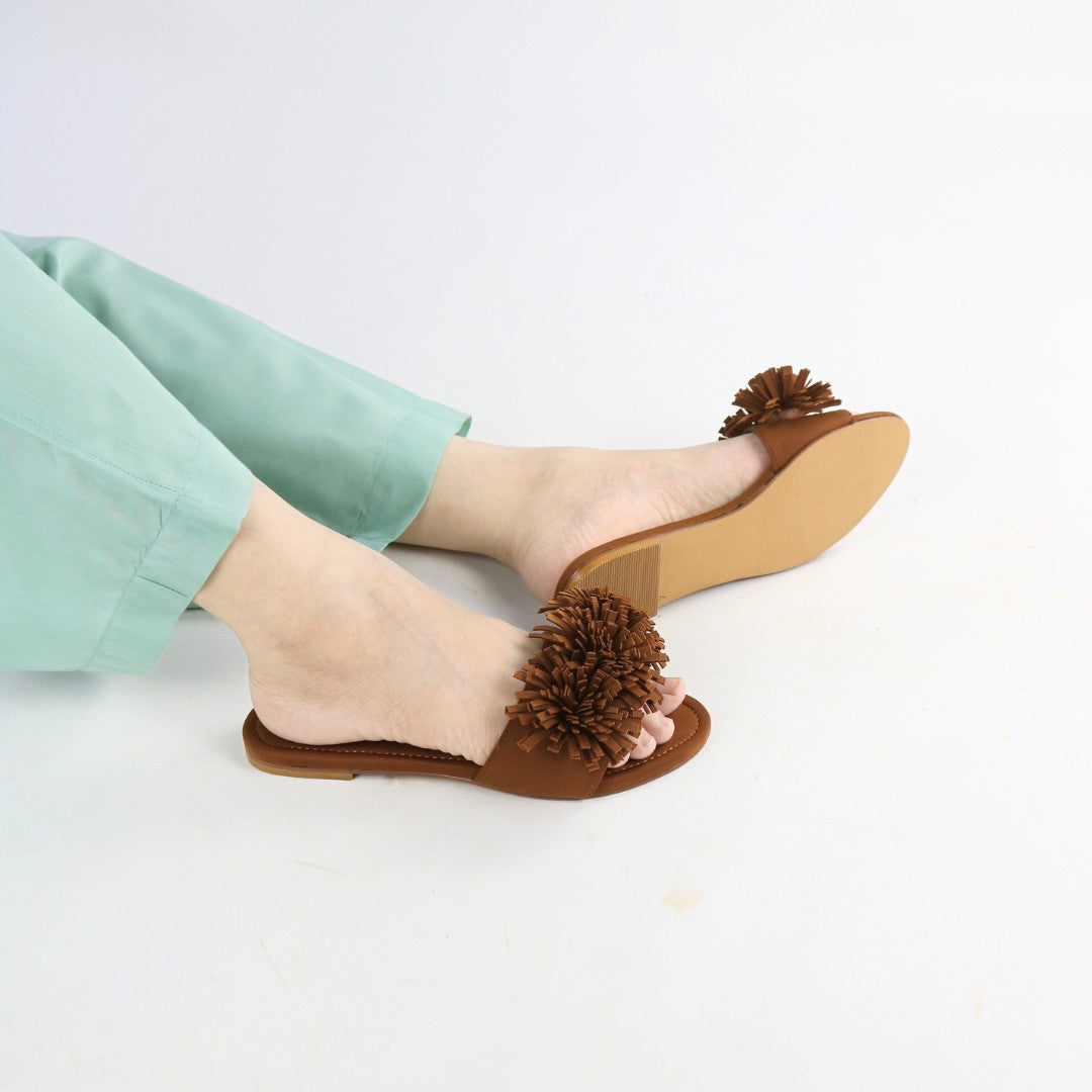 Brown Teal Flats