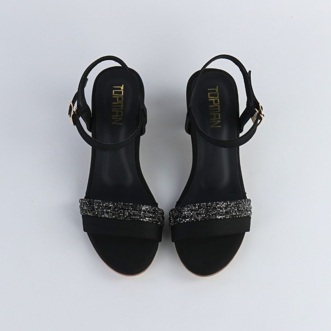 Black Sparkle Heels