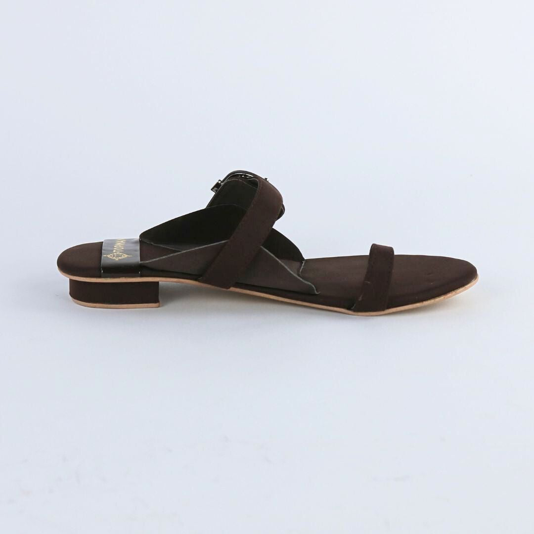 Buckle Brown Flats