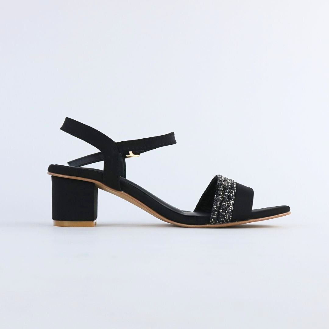 Black Sparkle Heels