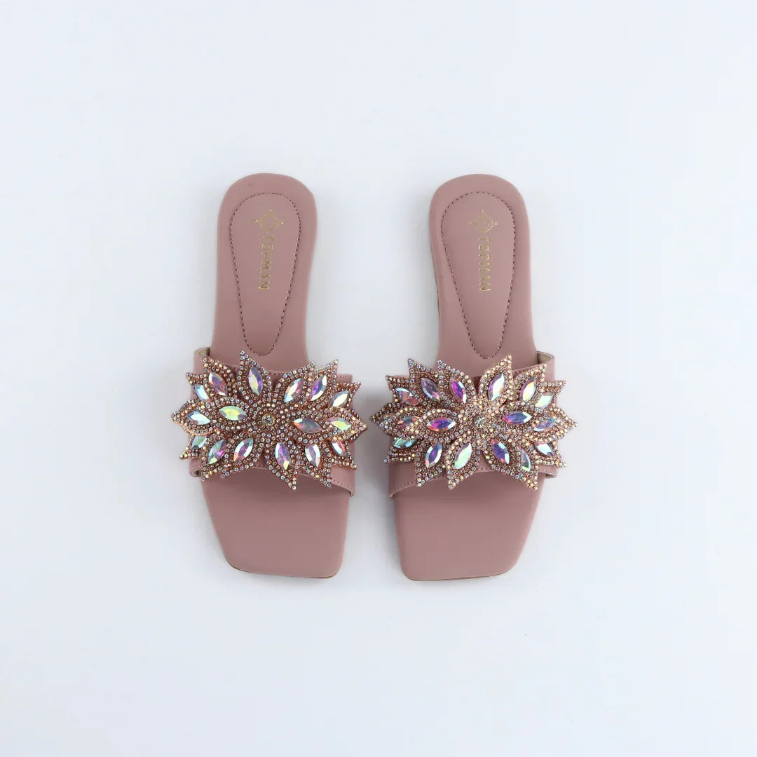 Pink Crystal Flower-F014