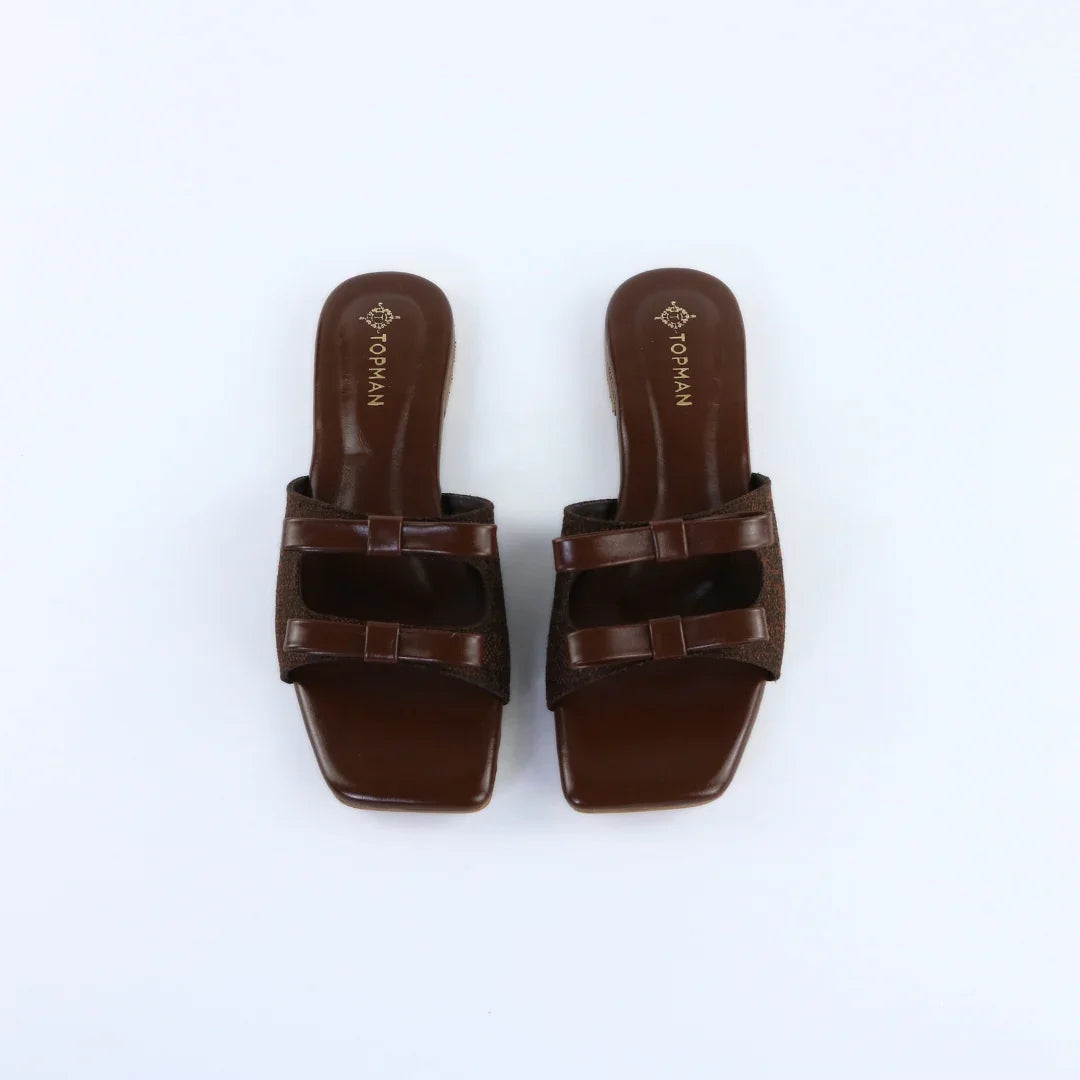 Brown Dual Strap Slip-On-F007