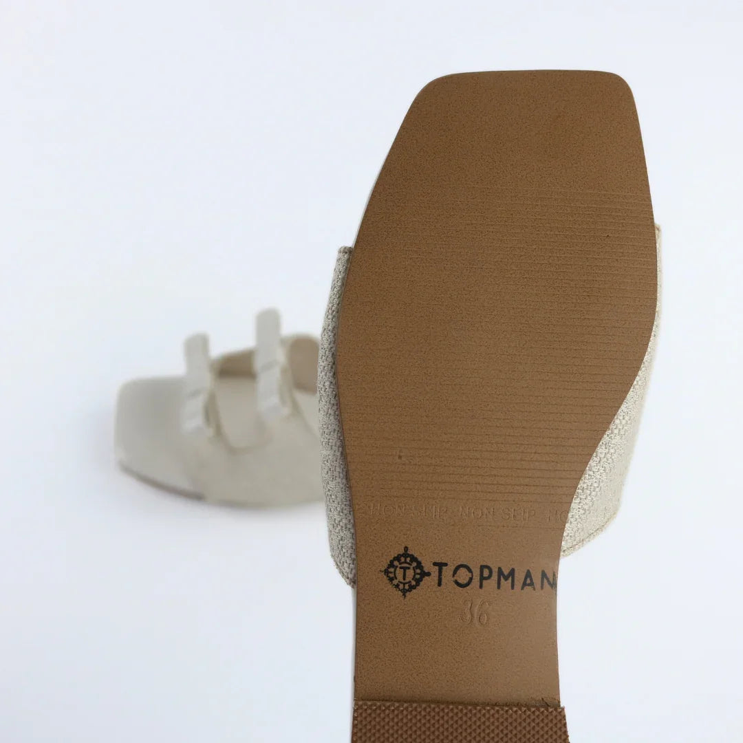 White Dual Strap Slip-On-F008