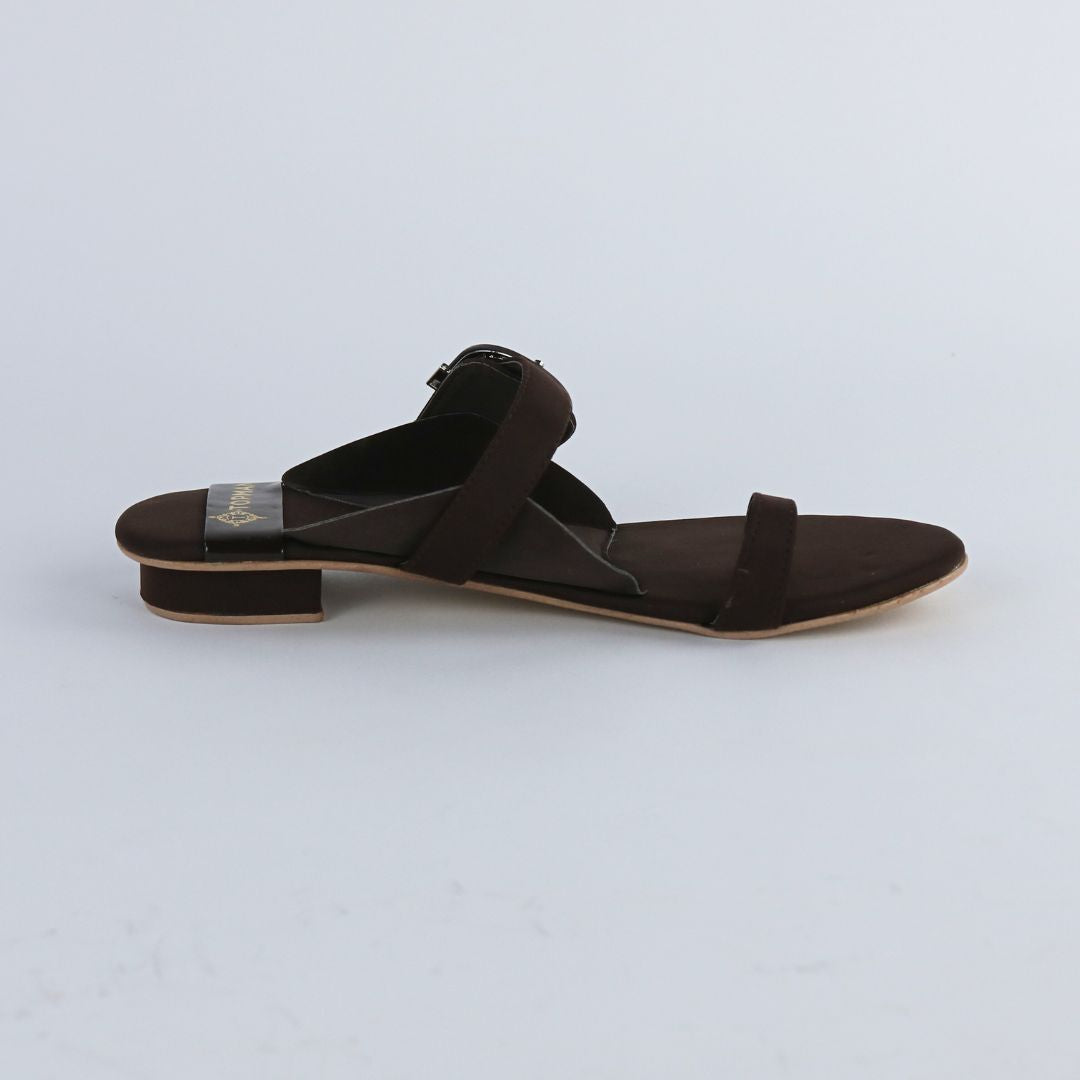 Buckle Brown Flats