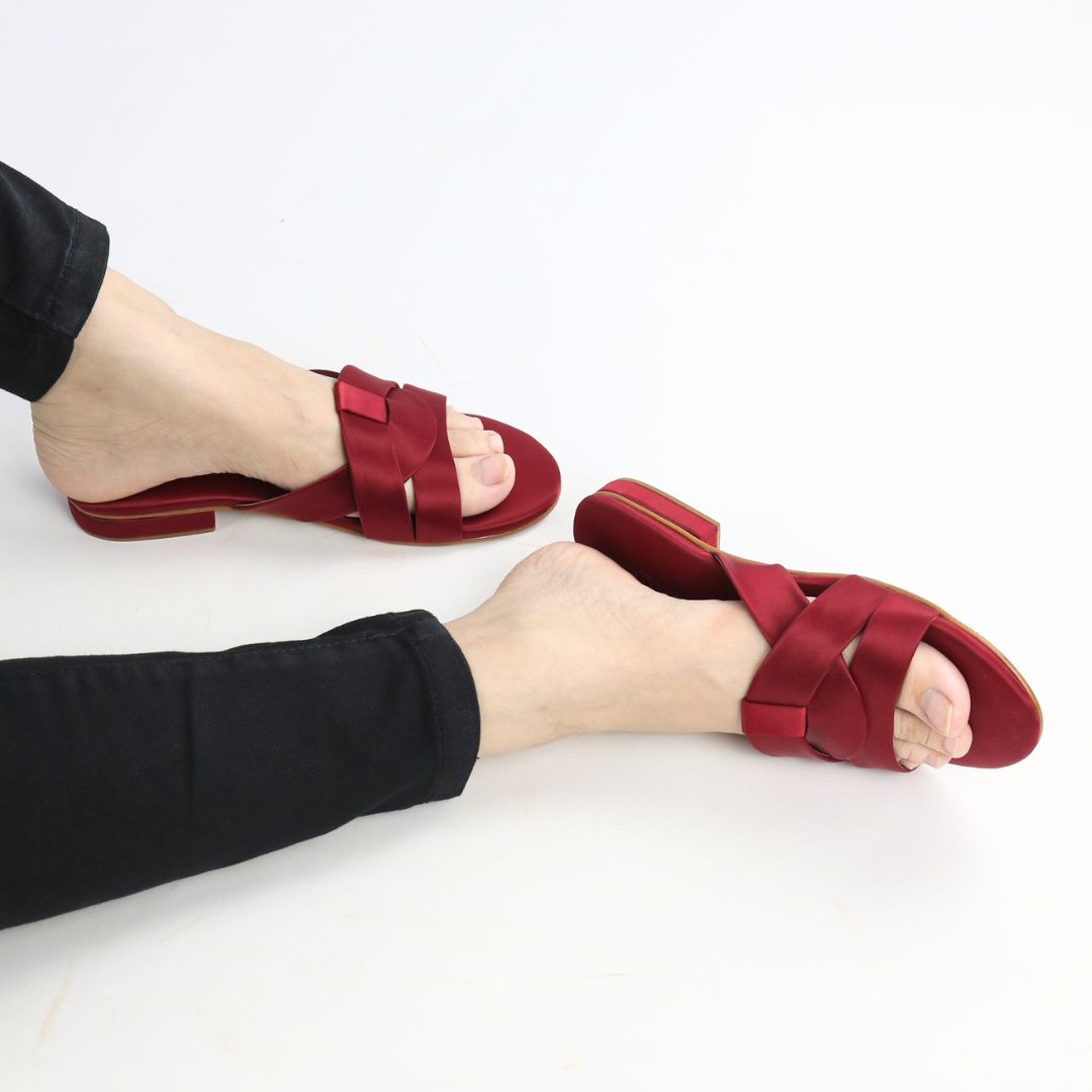 Red Charm Flats