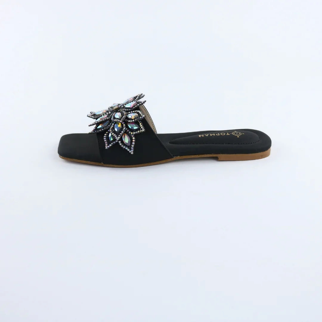 Black Crystal Flower-F015