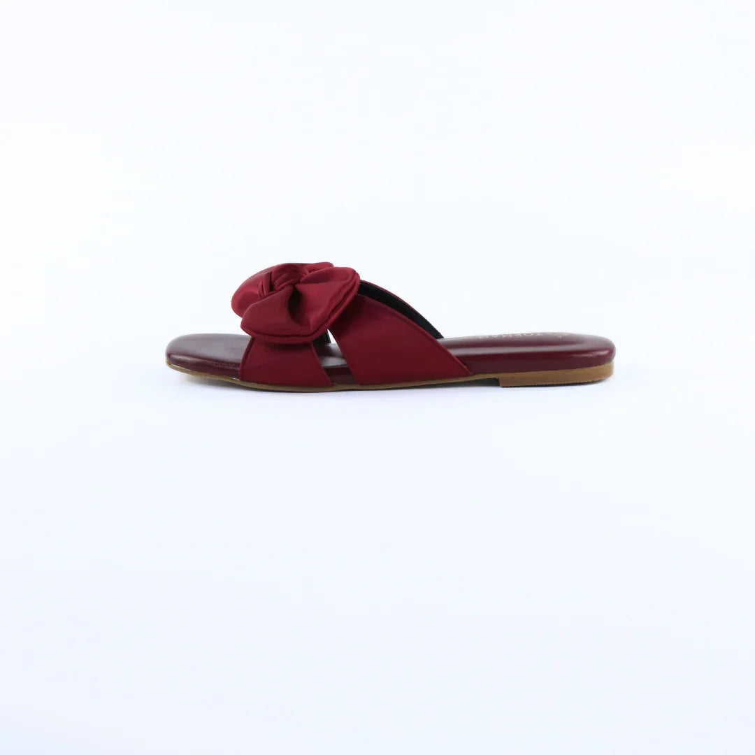Red Satin Bow-F002
