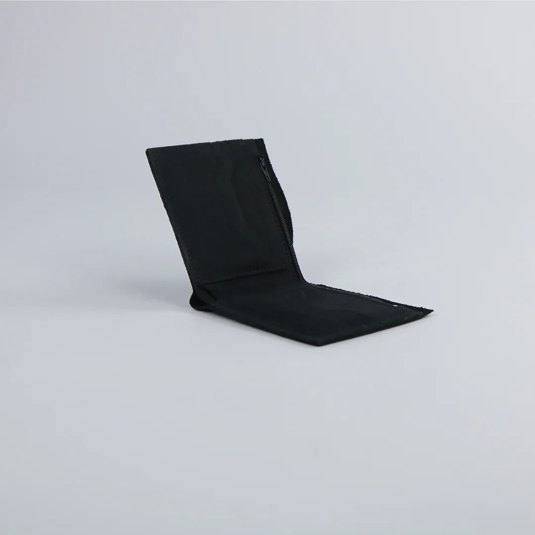 Black Leather Wallet-W013
