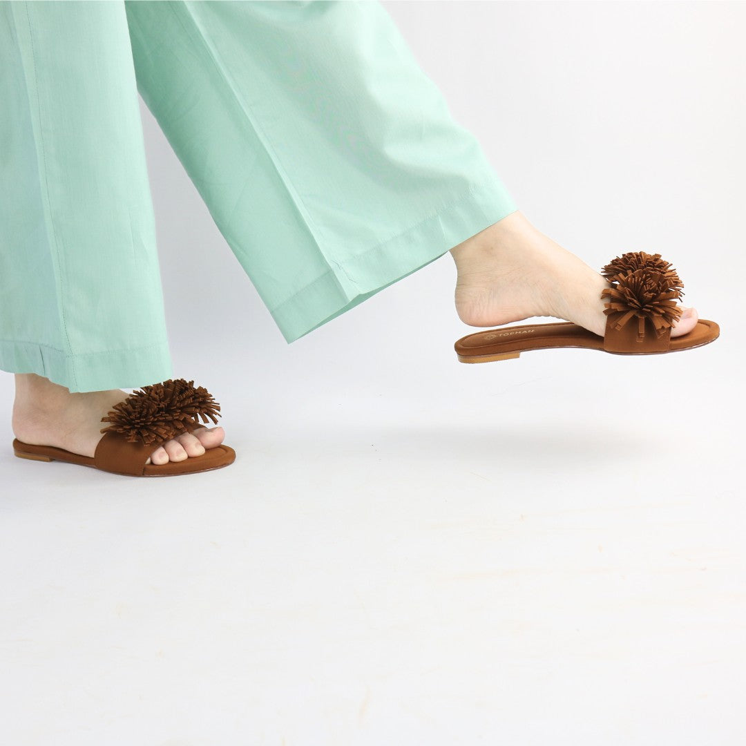 Brown Teal Flats