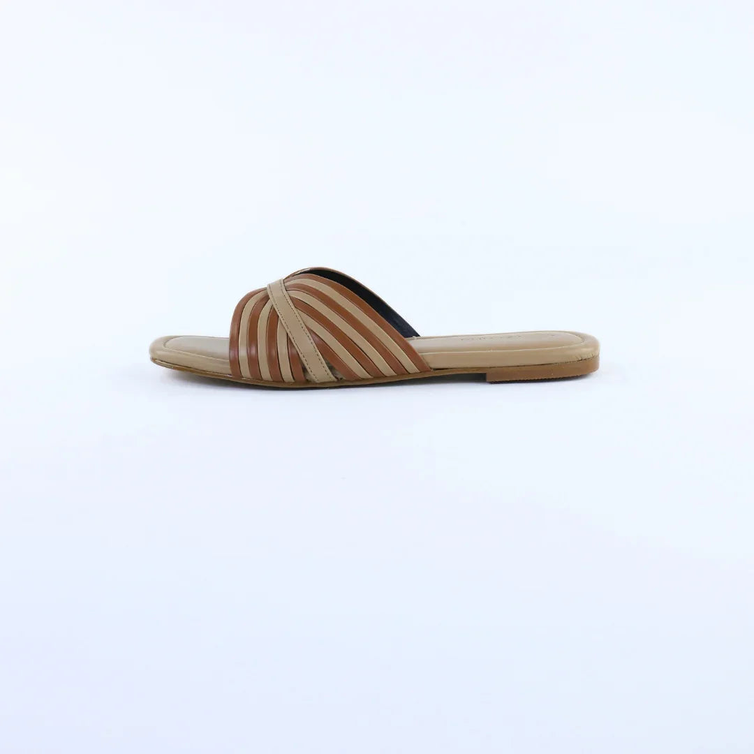 Tan Cross Strap-F003