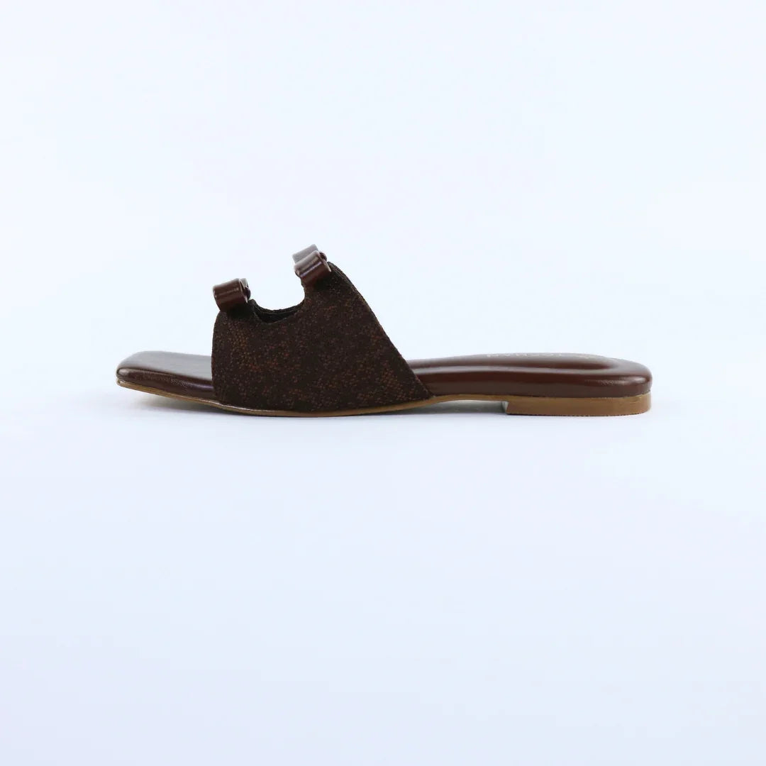 Brown Dual Strap Slip-On-F007