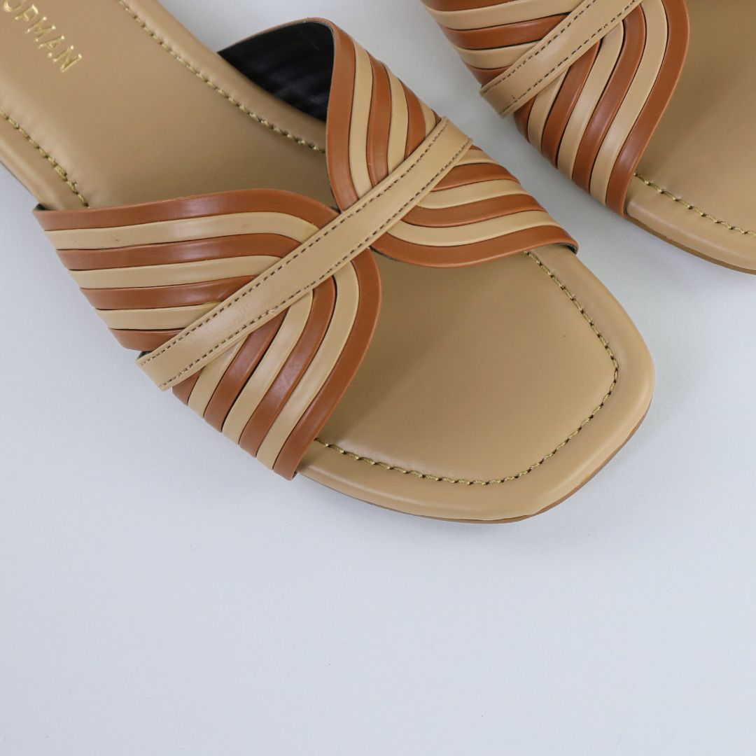 Tan Cross Strap