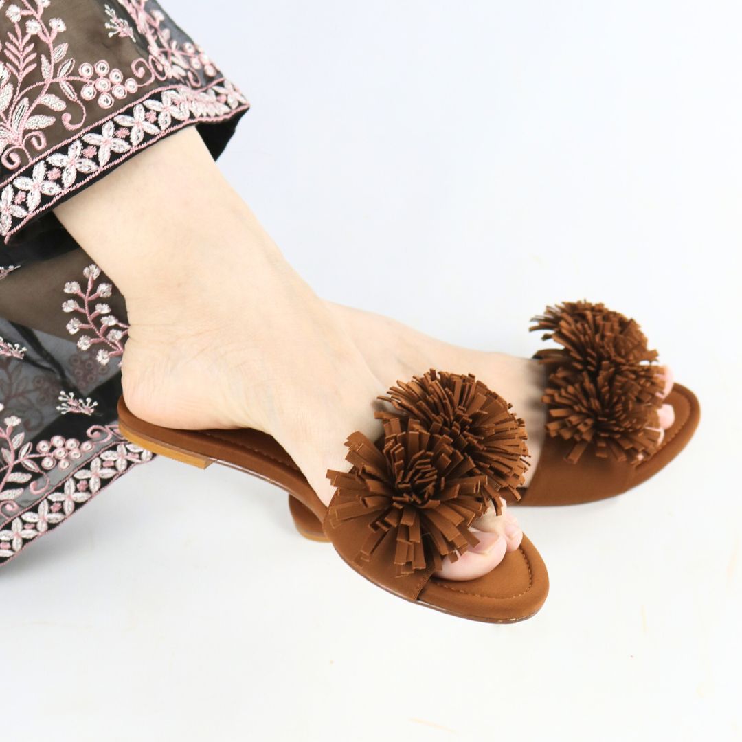 Brown Teal Flats