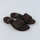 Velora Charm Flats – Brown