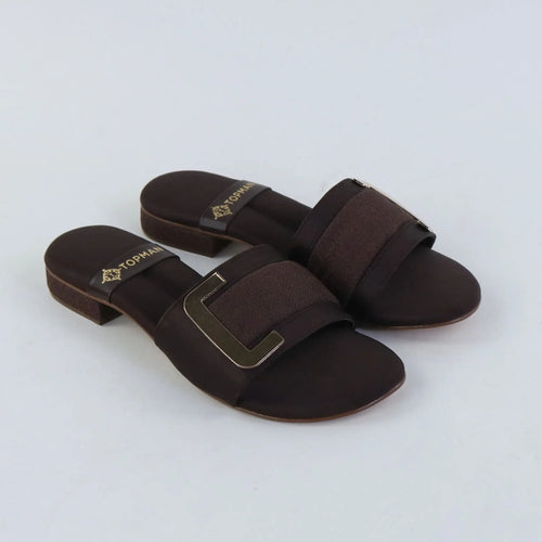 Velora Charm Flats – Brown