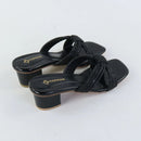 Royal Weave Heels – Black