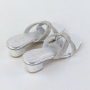 Royal Weave Heels – Silver