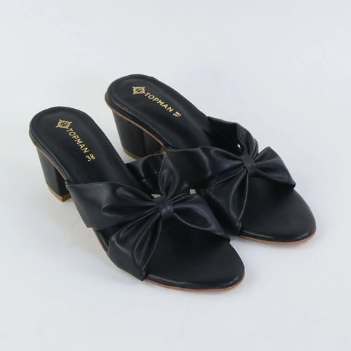 Velora Bow Heels – Black