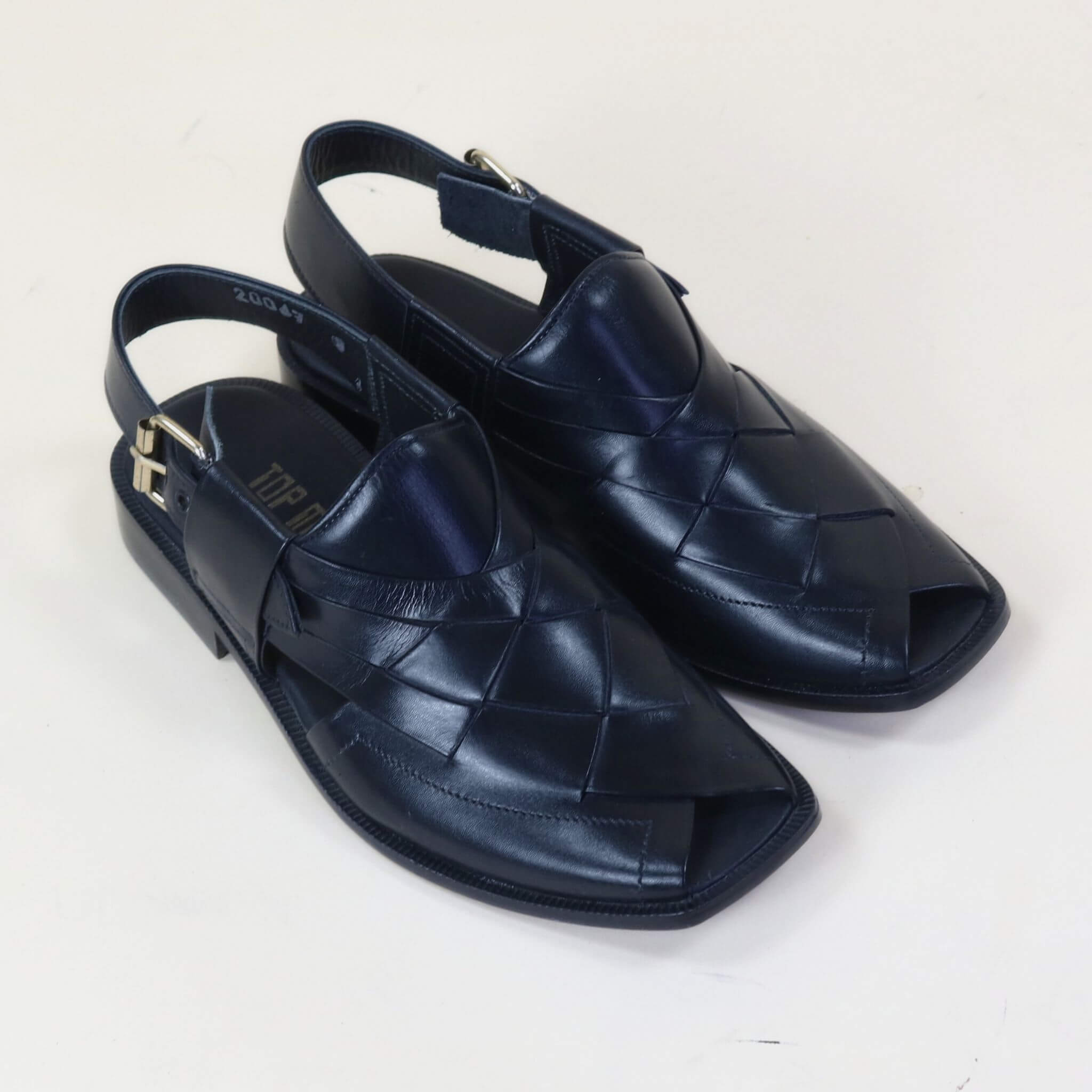 Topman Leather Peshawari – Black