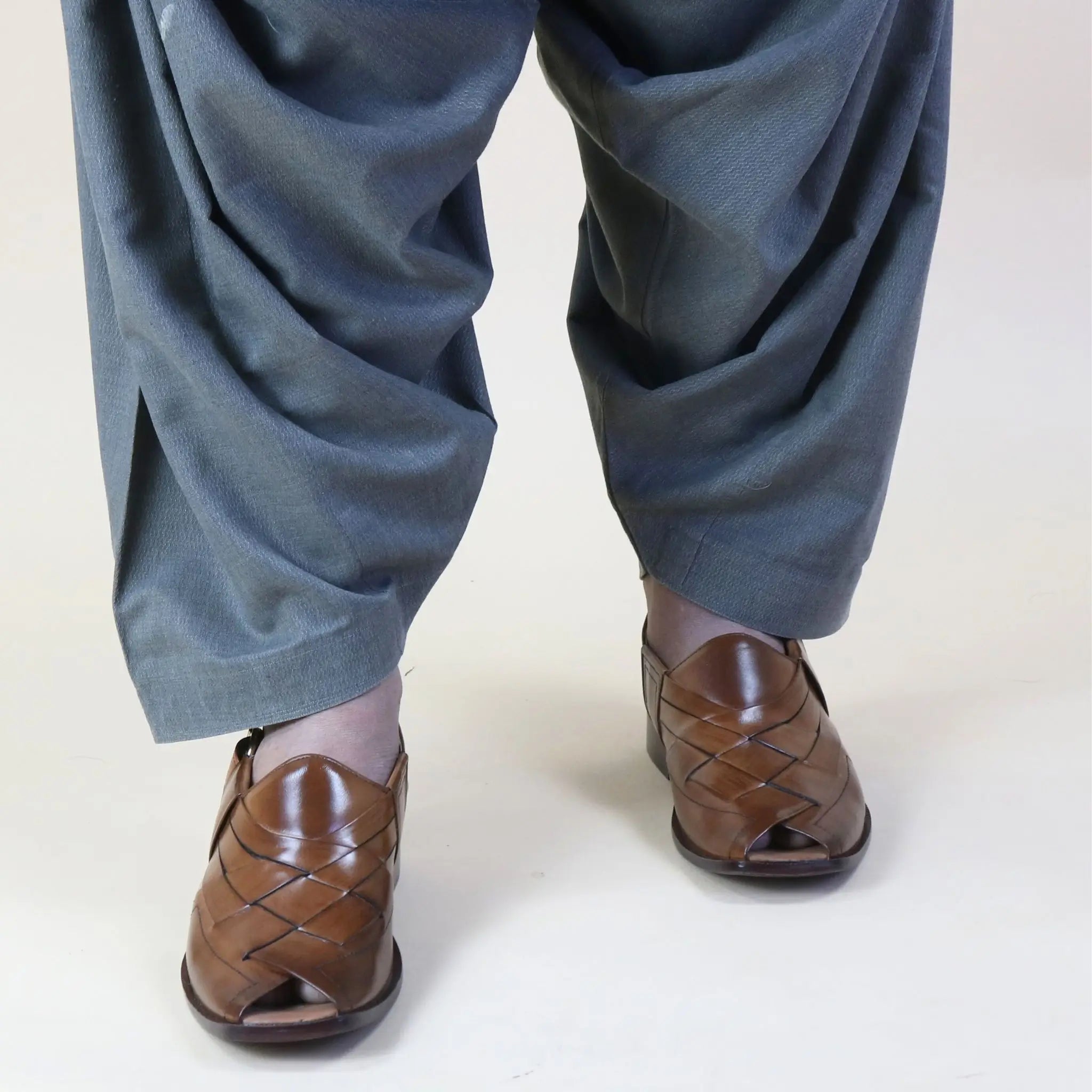 Topman Leather Peshawari – Mustard