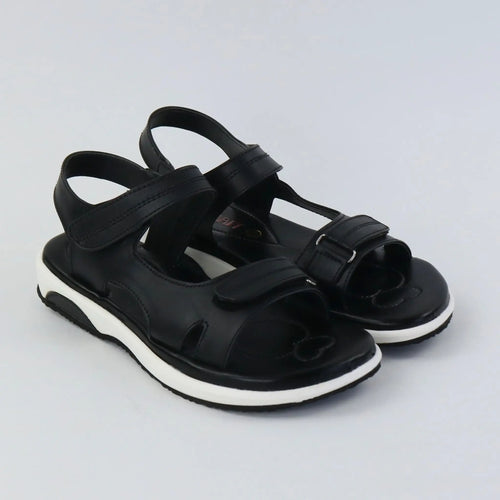 Black Step Sandals
