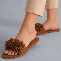 Brown Teal Flats
