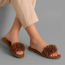 Brown Teal Flats