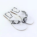 Serpina Knot Flats – White