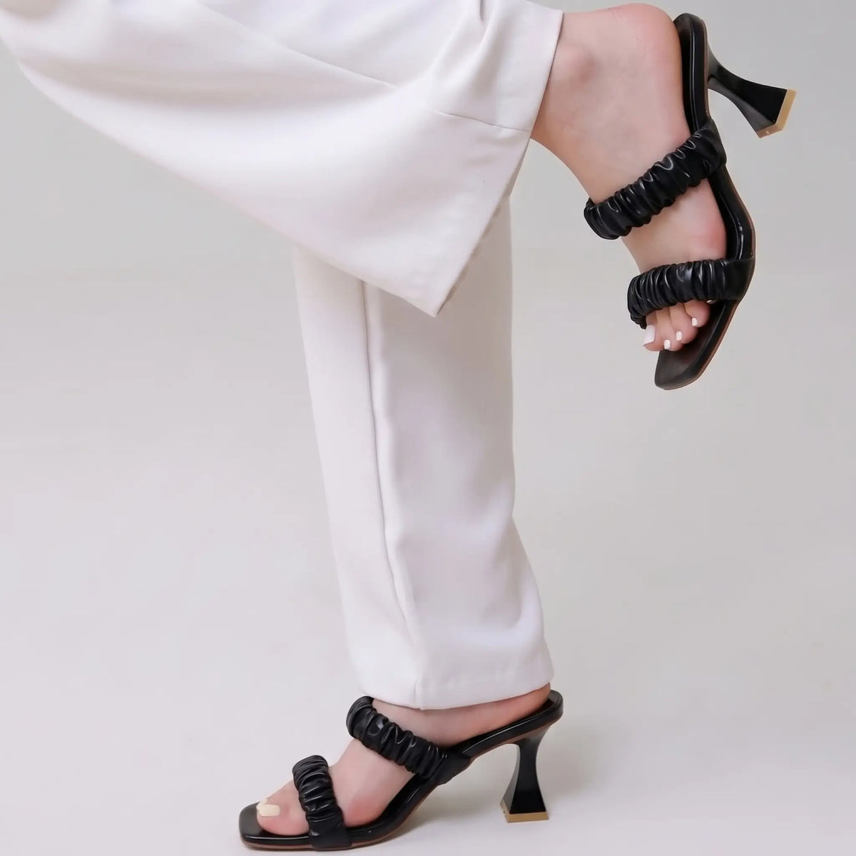 Black Pleated