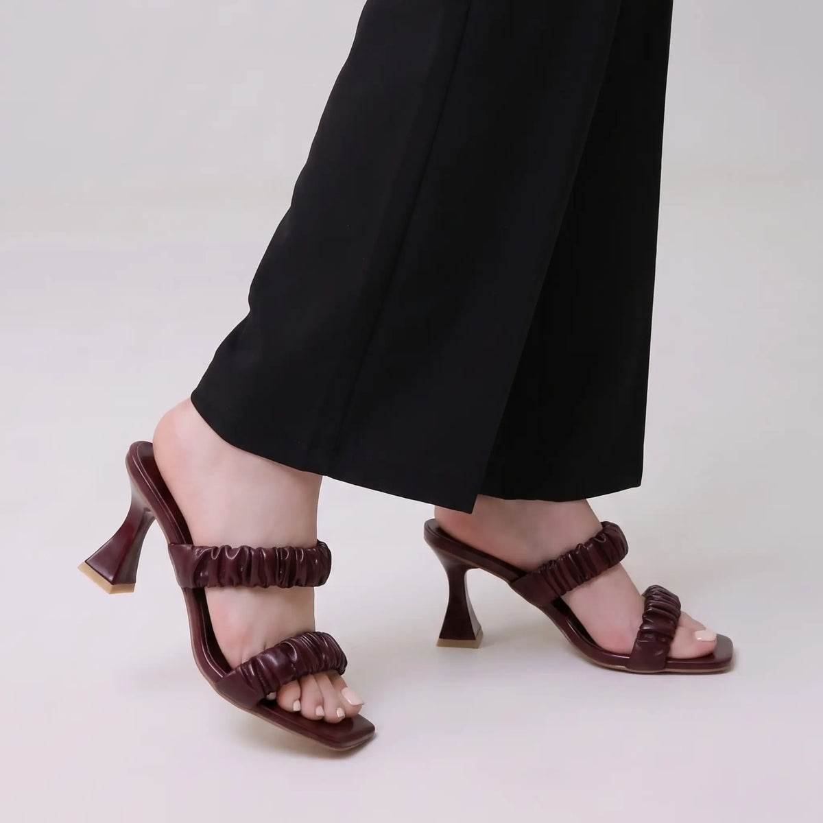 Red Pleated