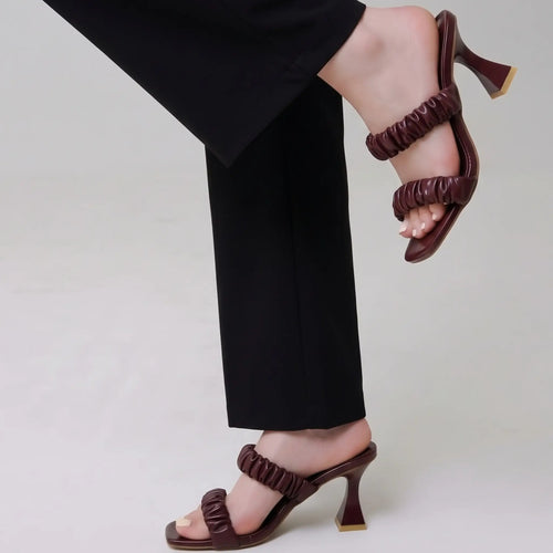 Red Pleated