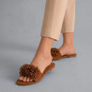 Brown Teal Flats
