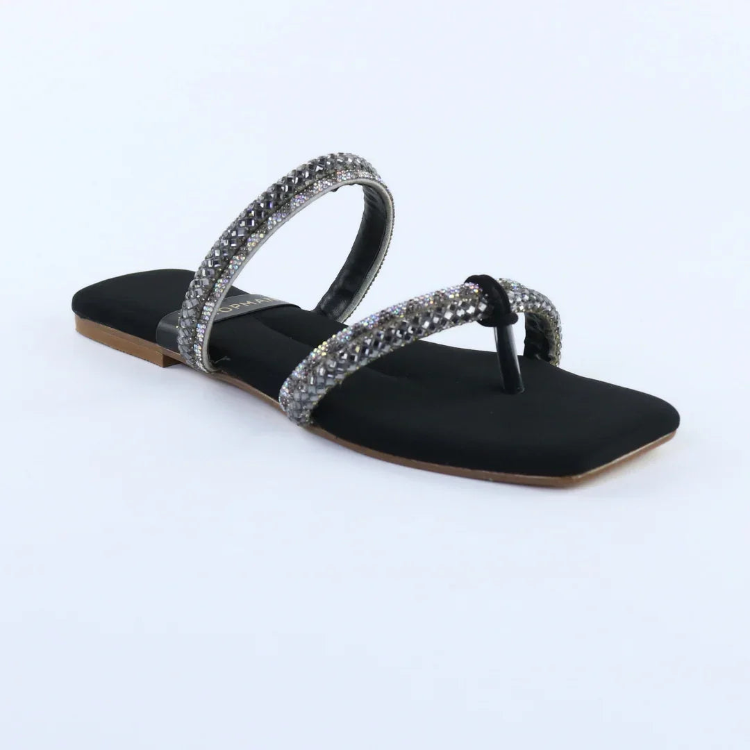 Black Sparkling Strap-F006
