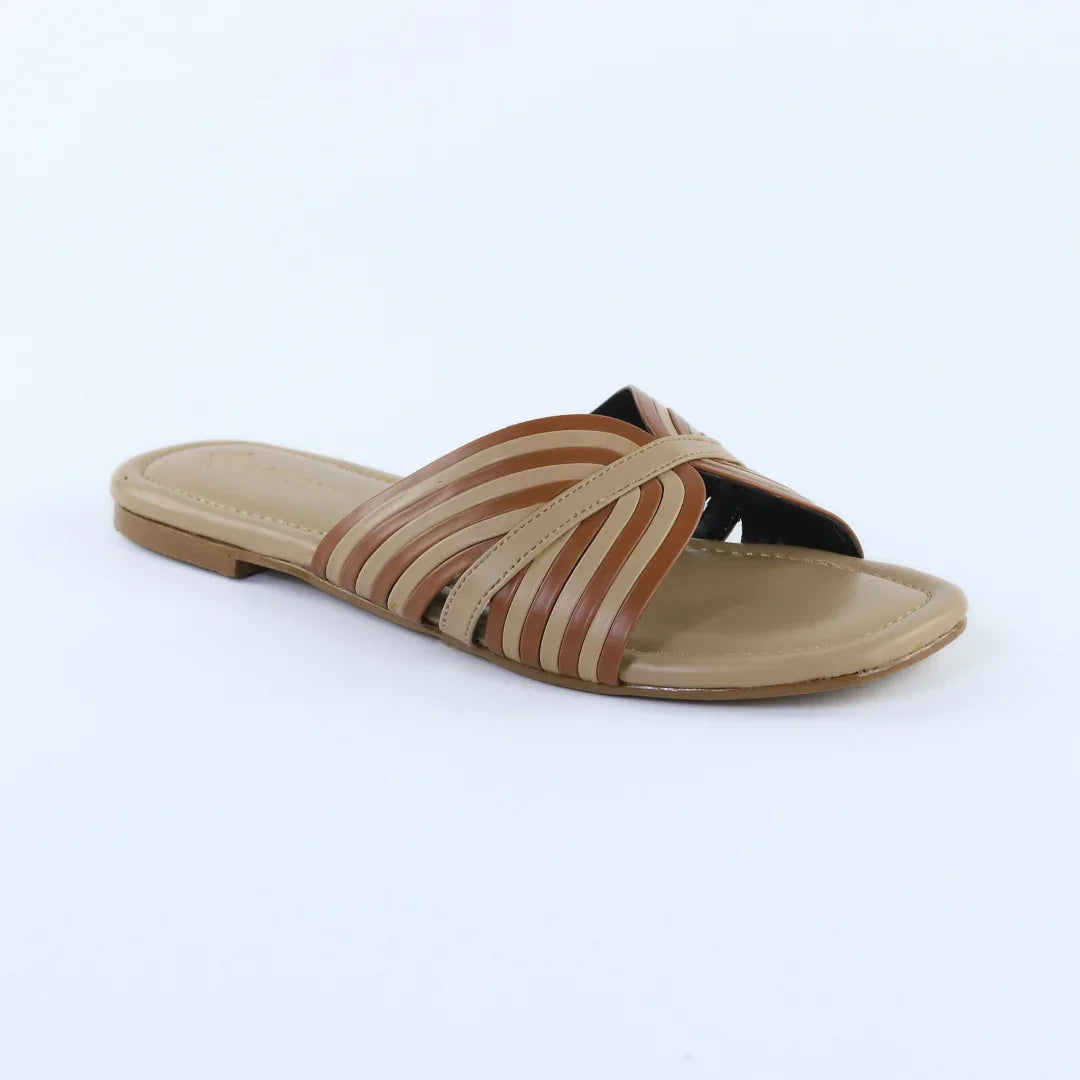 Tan Cross Strap-F003