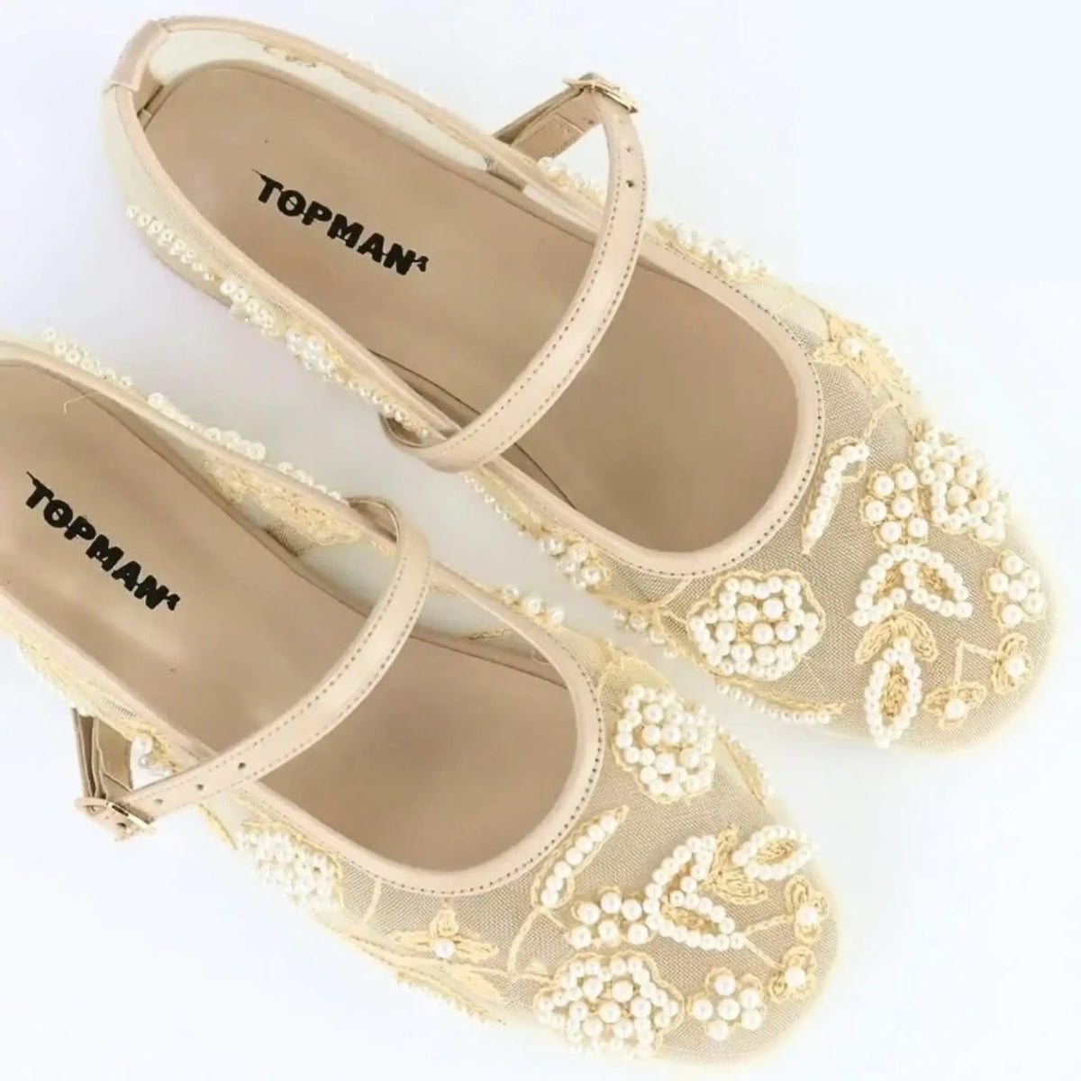 Embroidered Ballet Pumps