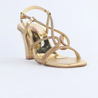 Women’s Golden Strappy Heels
