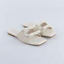 White Dual Strap Slip-On