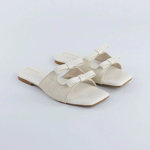 White Dual Strap Slip-On