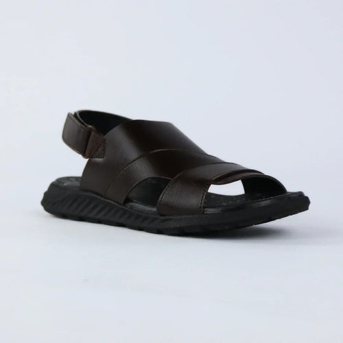 Cross Strap Kids Brown Sandals-S003
