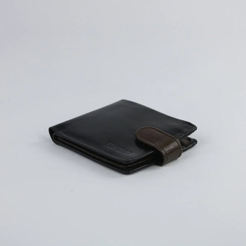 Classic Black & Brown Leather Wallet-W020