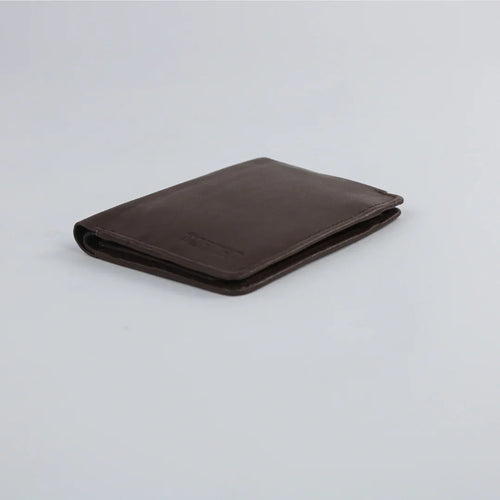 Dark Brown Leather Wallet-W019